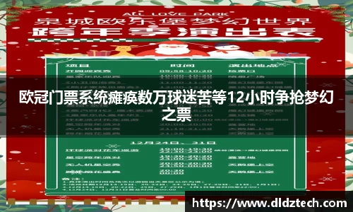 欧冠门票系统瘫痪数万球迷苦等12小时争抢梦幻之票
